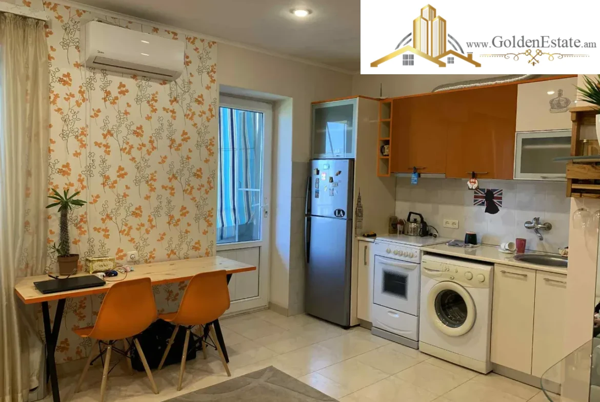 1 սենյականոց բնակարան Աղբյուր Սերոբի փողոցում Արաբկիրում, 42 քմ, բարձր առաստաղներ, քարե շենք