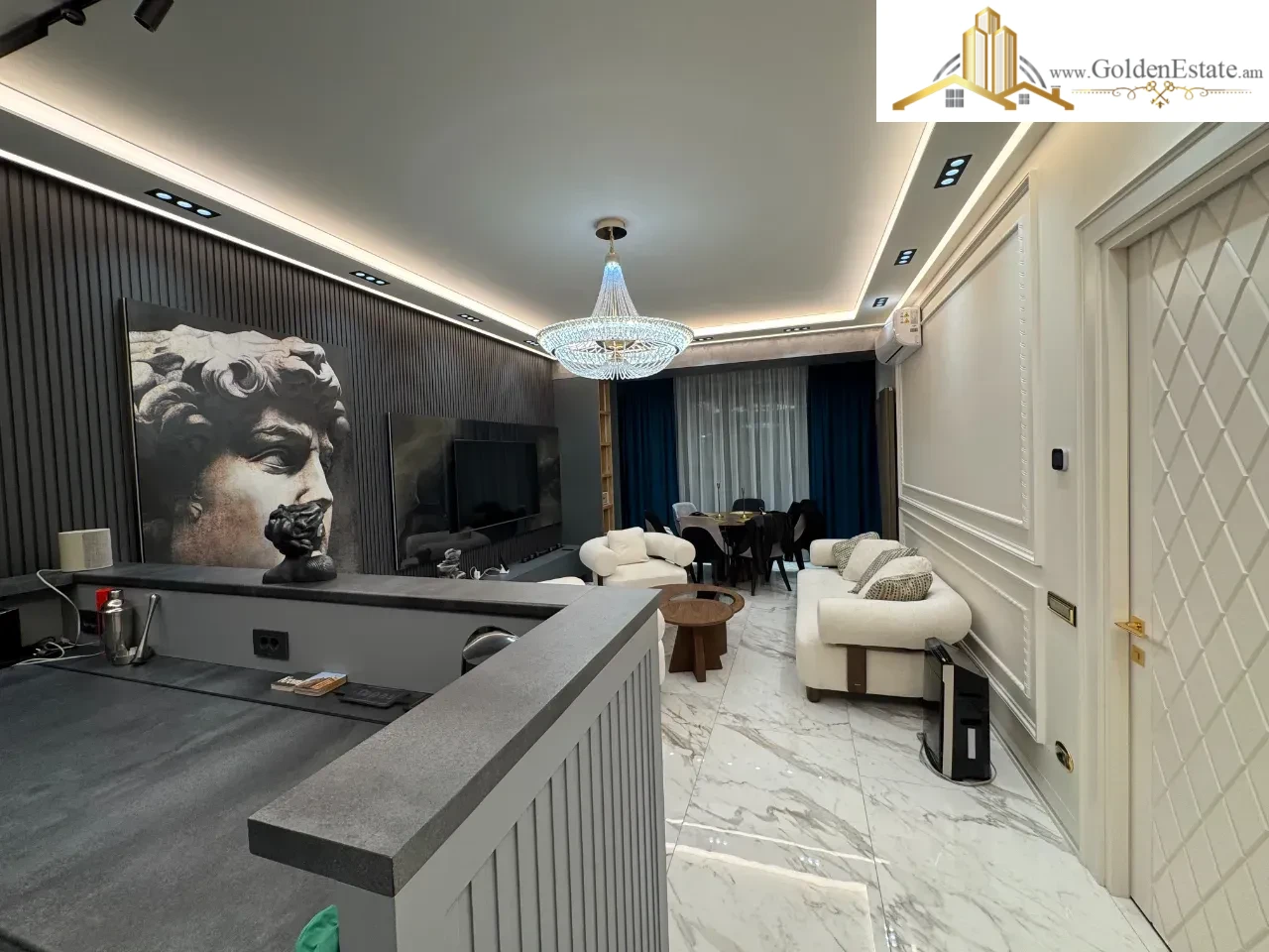 2 սենյականոց բնակարան նորակառույց շենքում Կոմիտասի պողոտայում Արաբկիրում, 76 քմ, նախավերջին հարկ