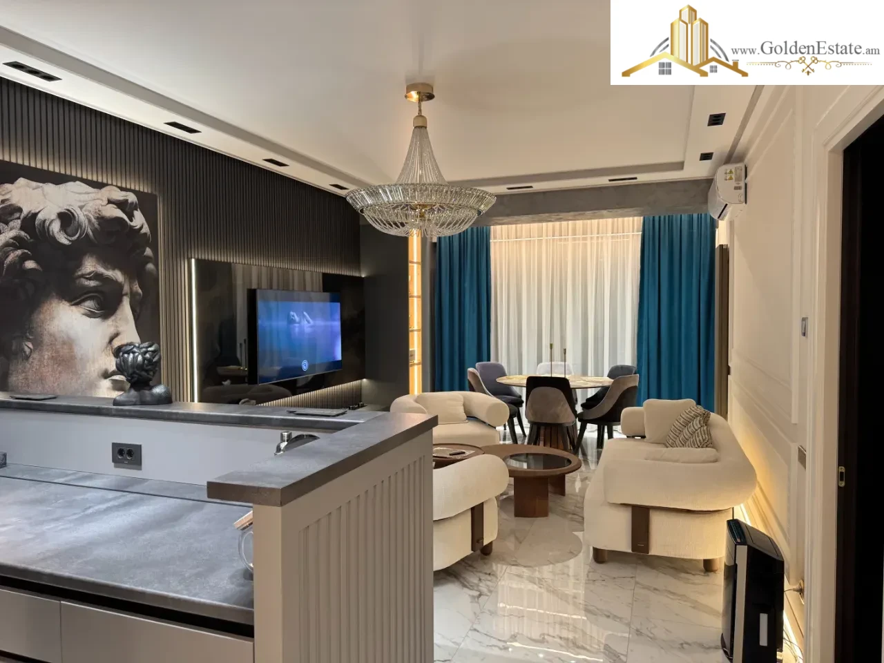 2 սենյականոց բնակարան նորակառույց շենքում Կոմիտասի պողոտայում Արաբկիրում, 76 քմ, նախավերջին հարկ