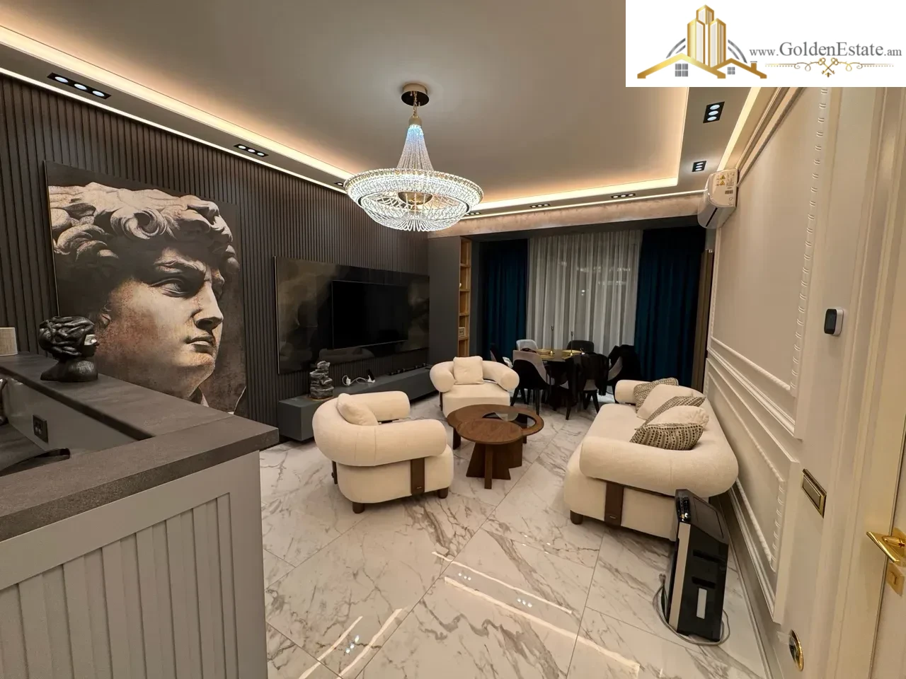 2 սենյականոց բնակարան նորակառույց շենքում Կոմիտասի պողոտայում Արաբկիրում, 76 քմ, նախավերջին հարկ