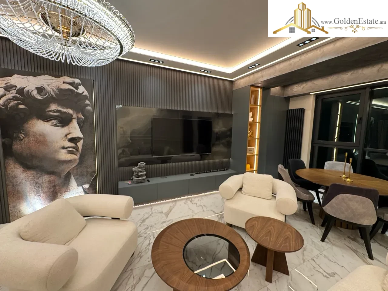 2 սենյականոց բնակարան նորակառույց շենքում Կոմիտասի պողոտայում Արաբկիրում, 76 քմ, նախավերջին հարկ