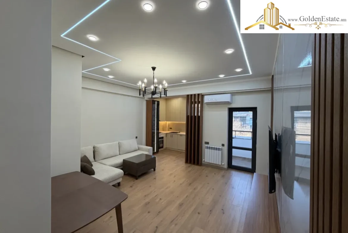 2 սենյականոց բնակարան նորակառույց շենքում Ադոնցի փողոցում Արաբկիրում, 56 քմ, 2/16 հարկ