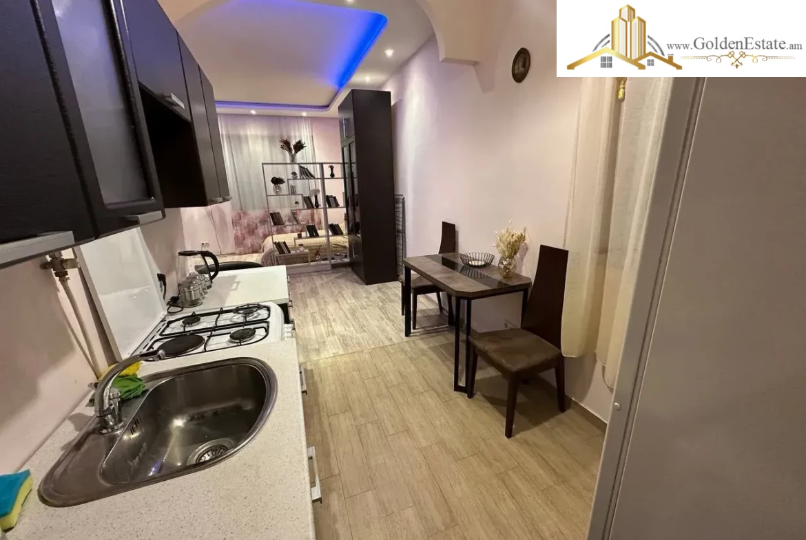Ընդարձակ 1 սենյականոց բնակարան Նալբանդյան փողոցում կենտրոնում, 52 քմ, բարձր առաստաղներ, քարե շենք