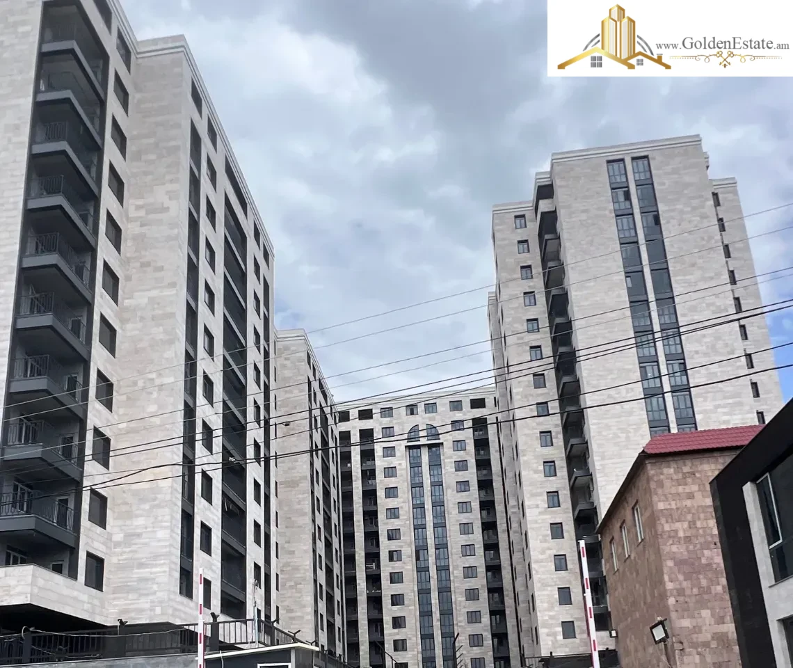 3 սենյականոց բնակարան նորակառույց շենքում Վրացական փողոցում Արաբկիրում, 97 քմ, 3/16 հարկ