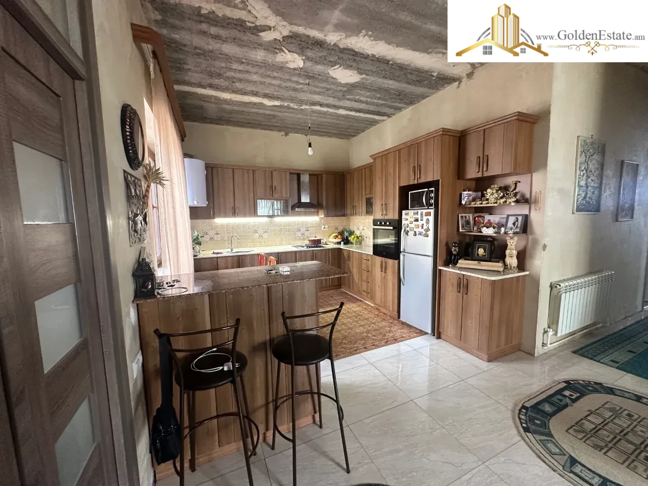 Մեկ հարկանի քարե տուն Այգեգործների փողոցում Նոր Նորքում, 135 քմ, 500 քմ հողի վրա, 2 սանհանգույց