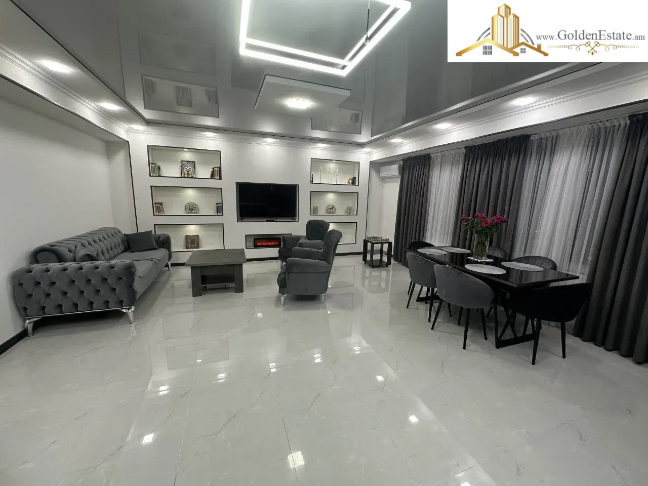 4 սենյականոց բնակարան Գուսան Շերամի փողոցում Մալաթիա-Սեբաստիայում, 90 քմ, 6/9 հարկ, բարձր առաստաղներ