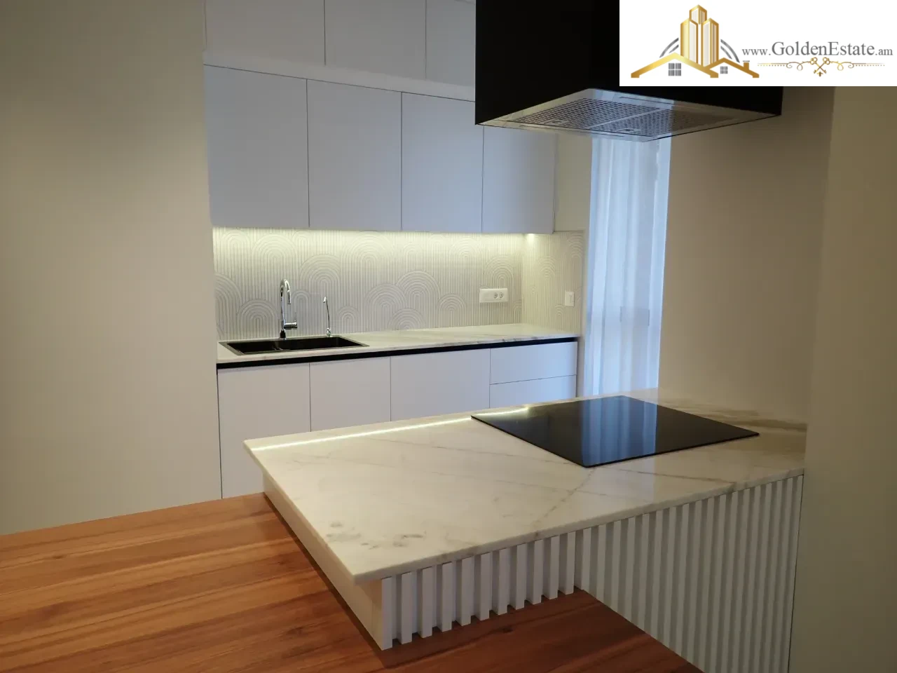 3 սենյականոց բնակարան նորակառույց շենքում Արշակունյաց պողոտայում կենտրոնում, 60 քմ, 6/18 հարկ