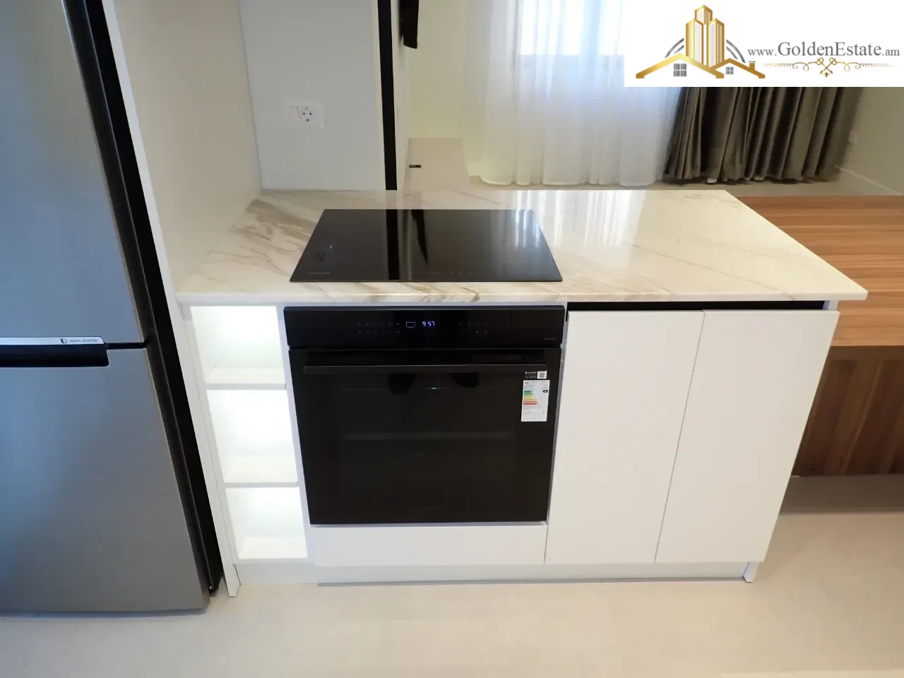 3 սենյականոց բնակարան նորակառույց շենքում Արշակունյաց պողոտայում կենտրոնում, 60 քմ, 6/18 հարկ