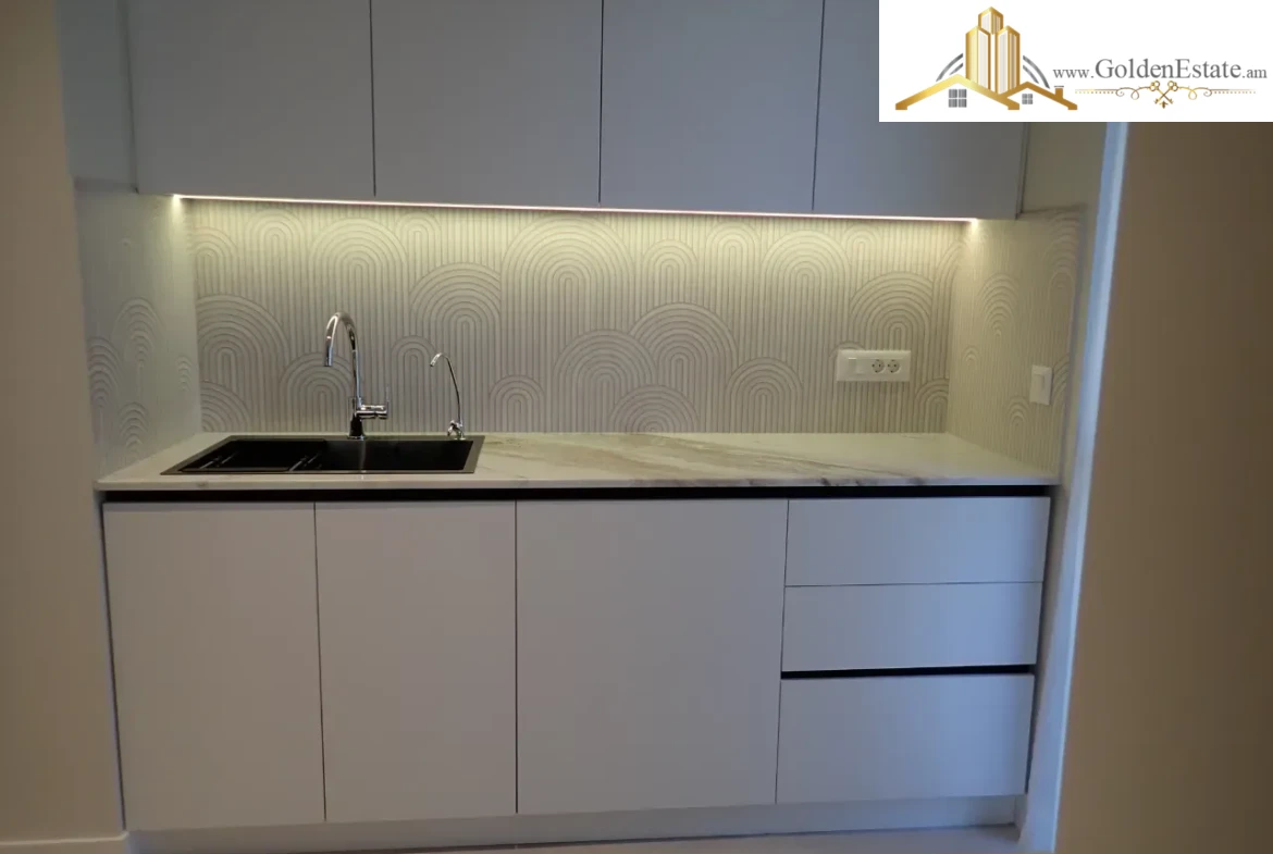 3 սենյականոց բնակարան նորակառույց շենքում Արշակունյաց պողոտայում կենտրոնում, 60 քմ, 6/18 հարկ