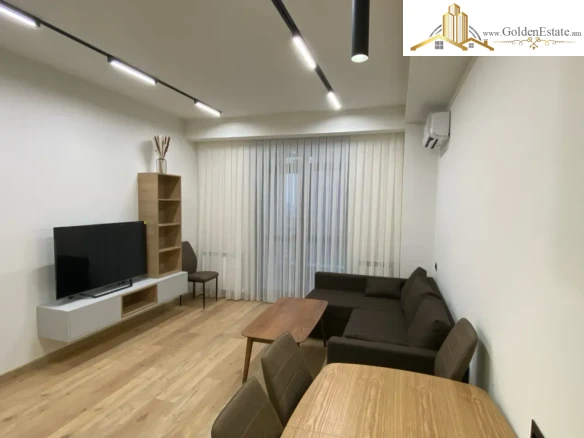 2 սենյականոց բնակարան նորակառույց շենքում Արշակունյաց պողոտայում կենտրոնում, 52 քմ, 6/18 հարկ