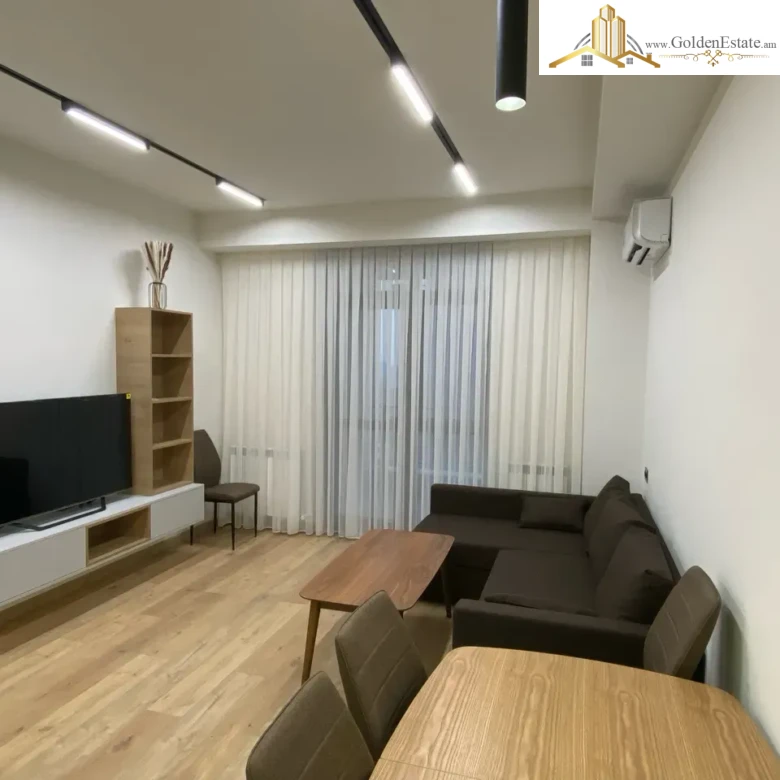 2 սենյականոց բնակարան նորակառույց շենքում Արշակունյաց պողոտայում կենտրոնում, 52 քմ, 6/18 հարկ