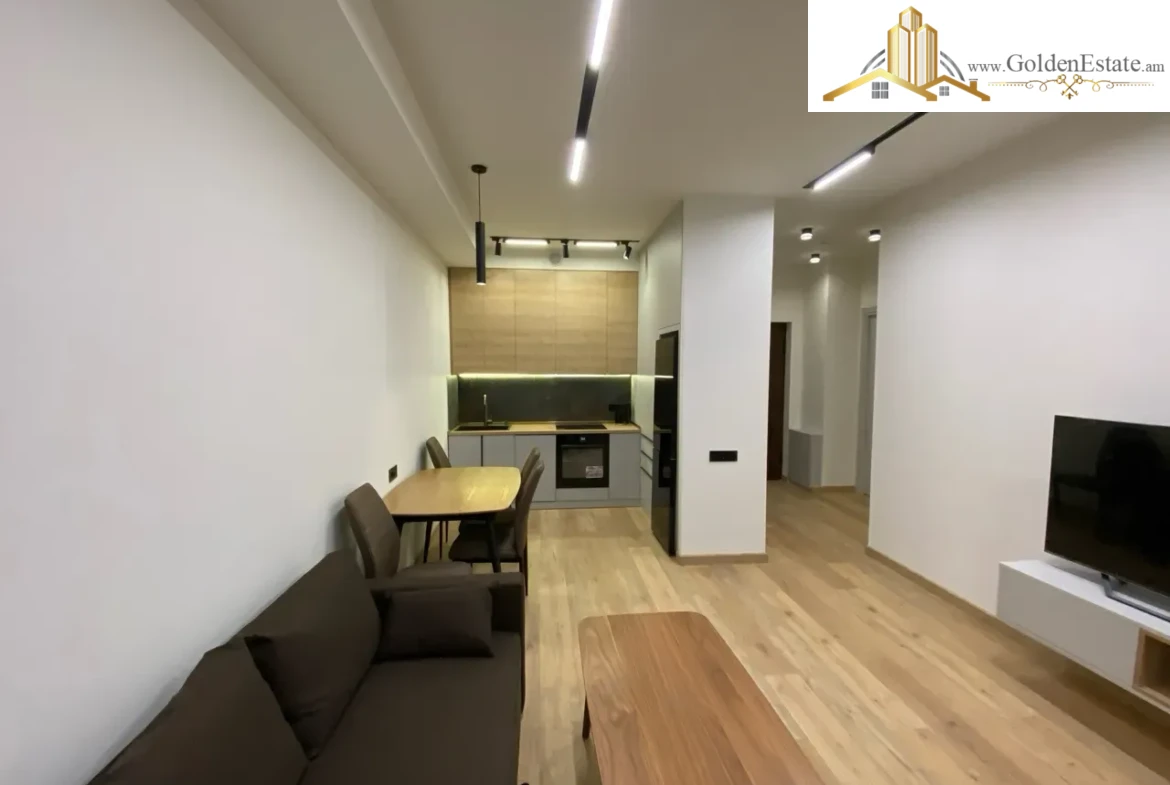 2 սենյականոց բնակարան նորակառույց շենքում Արշակունյաց պողոտայում կենտրոնում, 52 քմ, 6/18 հարկ