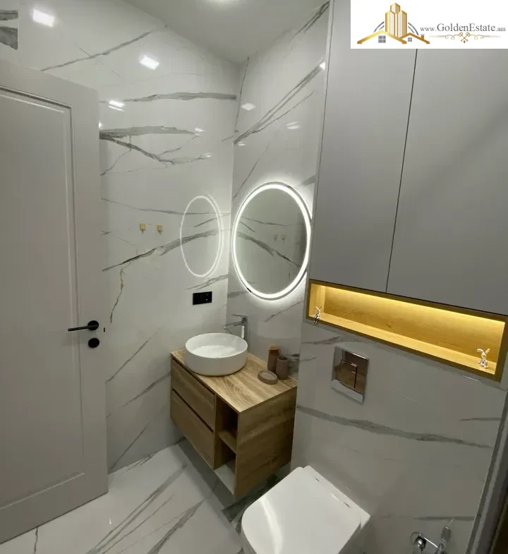 2 սենյականոց բնակարան նորակառույց շենքում Արշակունյաց պողոտայում կենտրոնում, 52 քմ, 6/18 հարկ