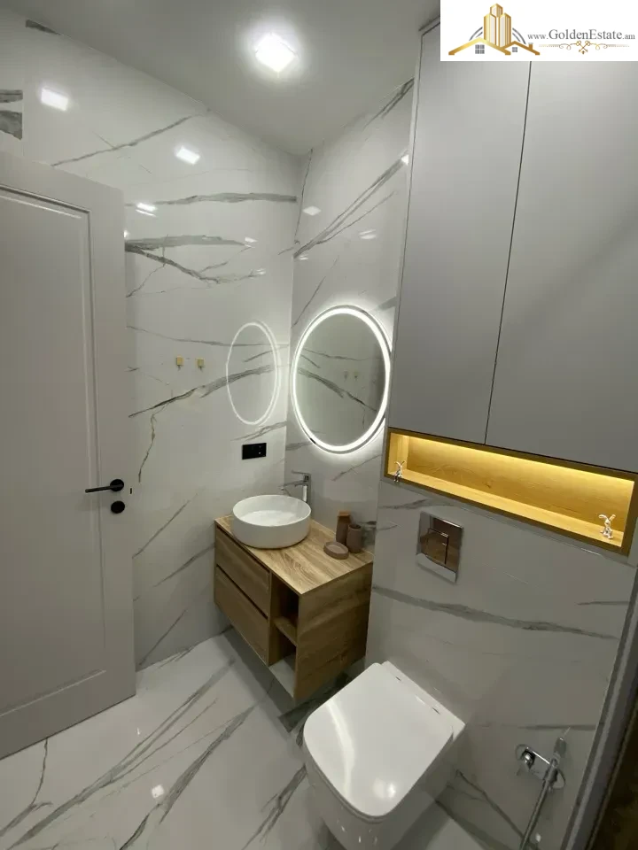 2 սենյականոց բնակարան նորակառույց շենքում Արշակունյաց պողոտայում կենտրոնում, 52 քմ, 6/18 հարկ