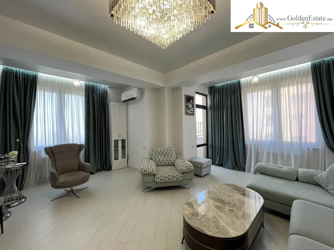 4 սենյականոց բնակարան նորակառույց շենքում Արղության փողոցում Արաբկիրում, 96 քմ, 12/14 հարկ