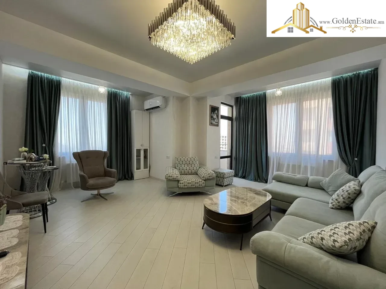 4 սենյականոց բնակարան նորակառույց շենքում Արղության փողոցում Արաբկիրում, 96 քմ, 12/14 հարկ