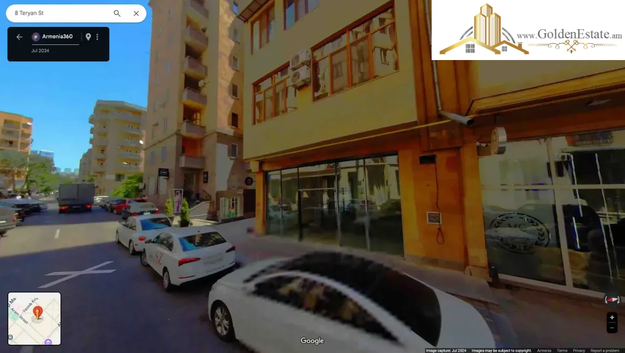 2 սենյականոց բնակարան նորակառույց շենքում Տերյան փողոցում կենտրոնում, 78 քմ, բարձր առաստաղներ