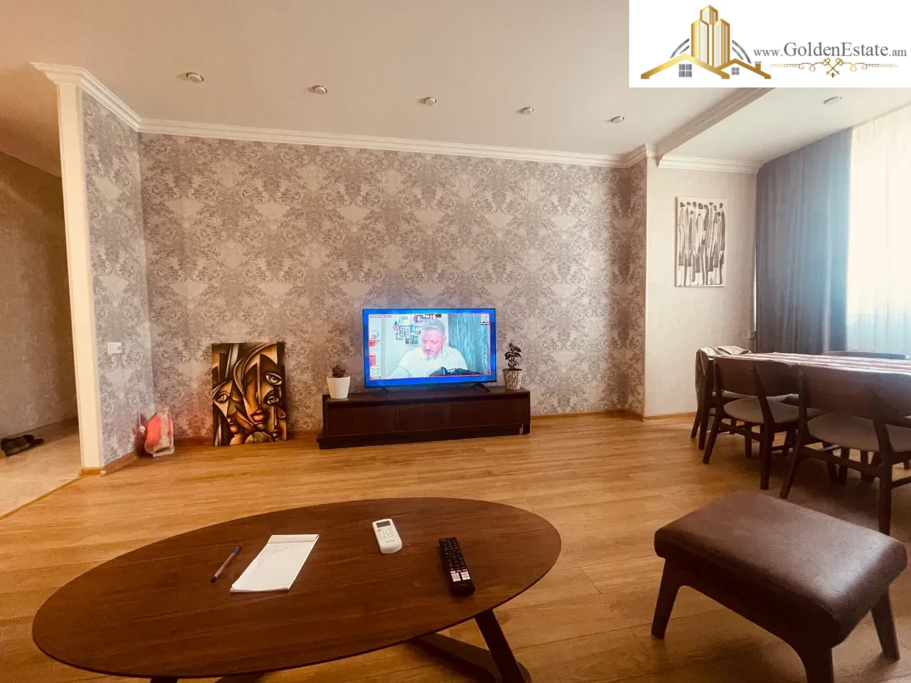 2 սենյականոց բնակարան նորակառույց շենքում Տերյան փողոցում կենտրոնում, 78 քմ, բարձր առաստաղներ