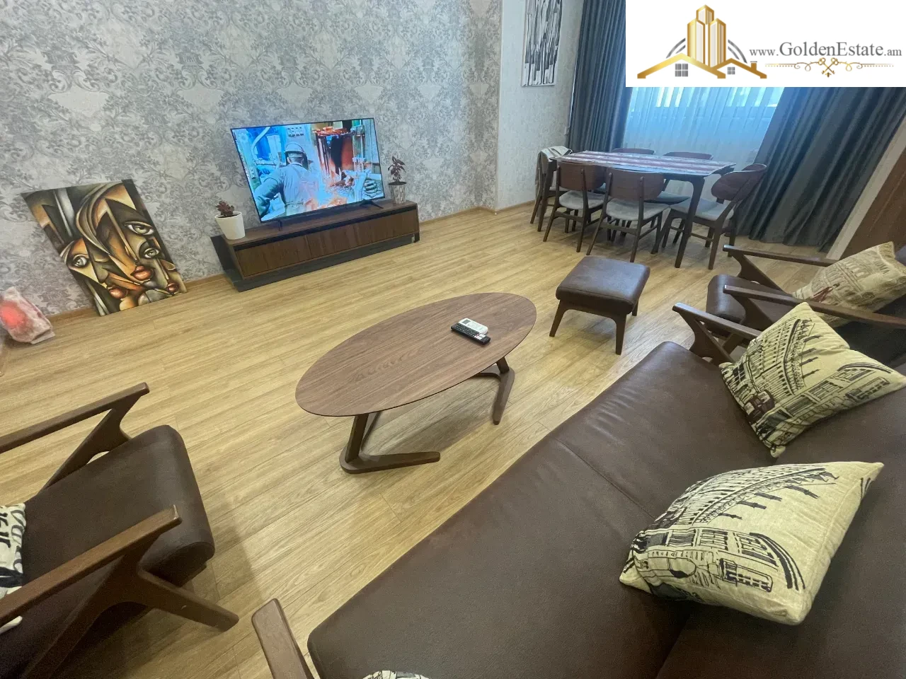 2 սենյականոց բնակարան նորակառույց շենքում Տերյան փողոցում կենտրոնում, 78 քմ, բարձր առաստաղներ