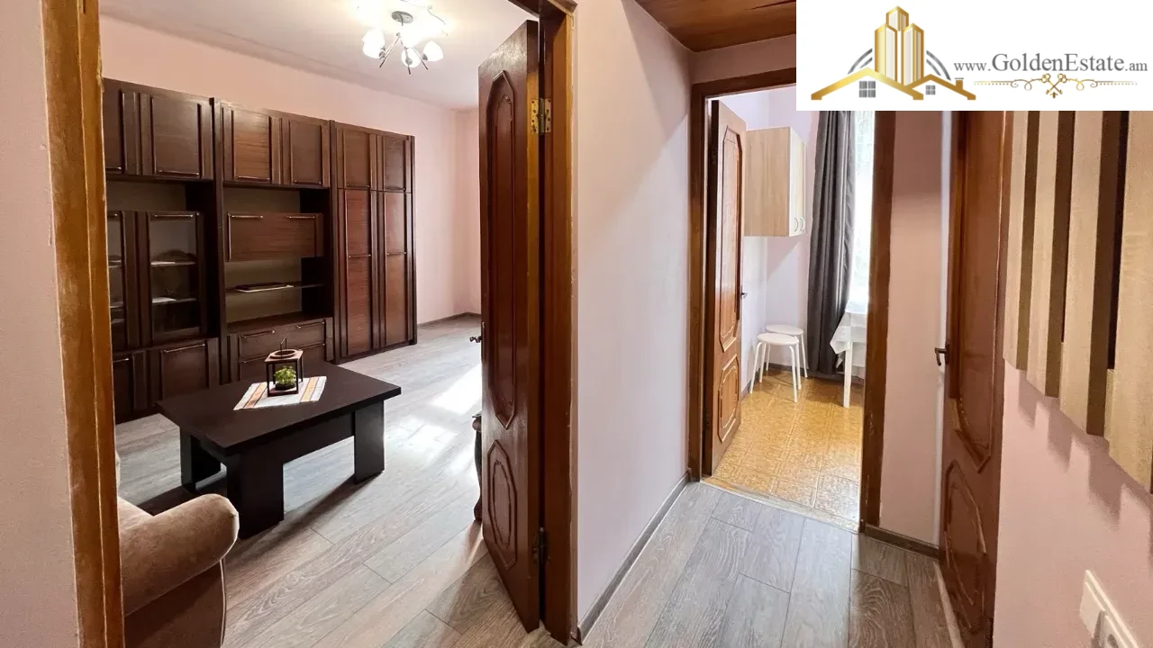 1 սենյականոց բնակարան Գարեգին Նժդեհի փողոցում կենտրոնում, 40 քմ, 2/4 հարկ, բարձր առաստաղներ