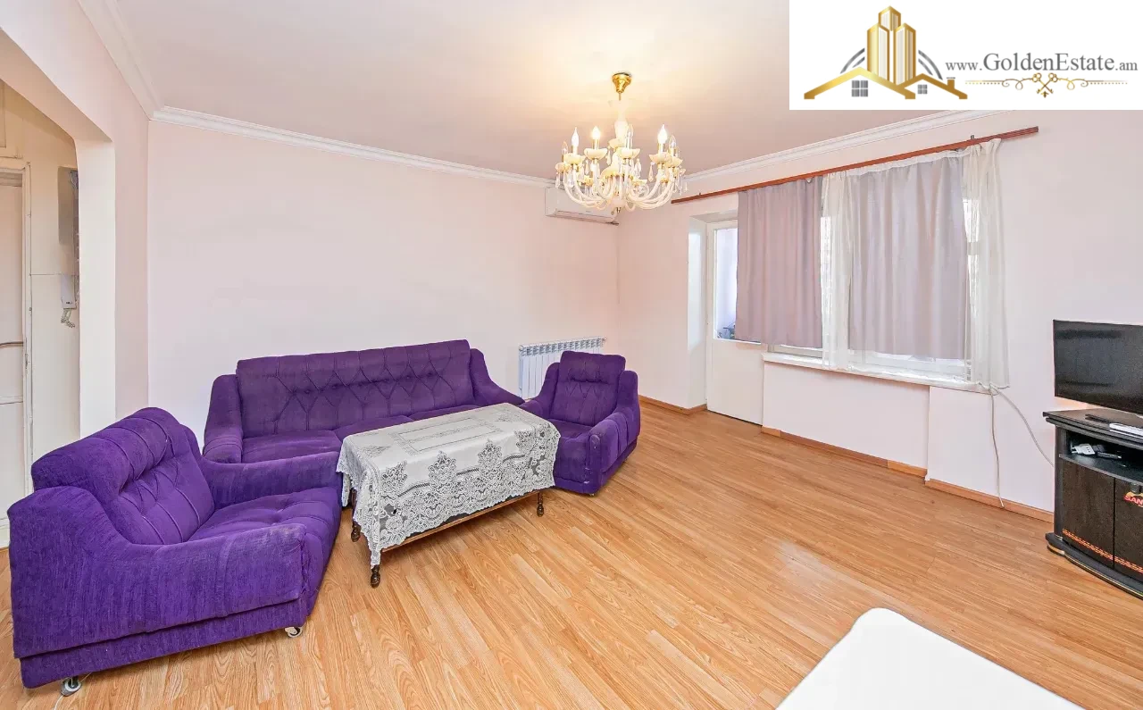 3 սենյականոց բնակարան Թումանյան փողոցում կենտրոնում, 74 քմ, քարե շենք