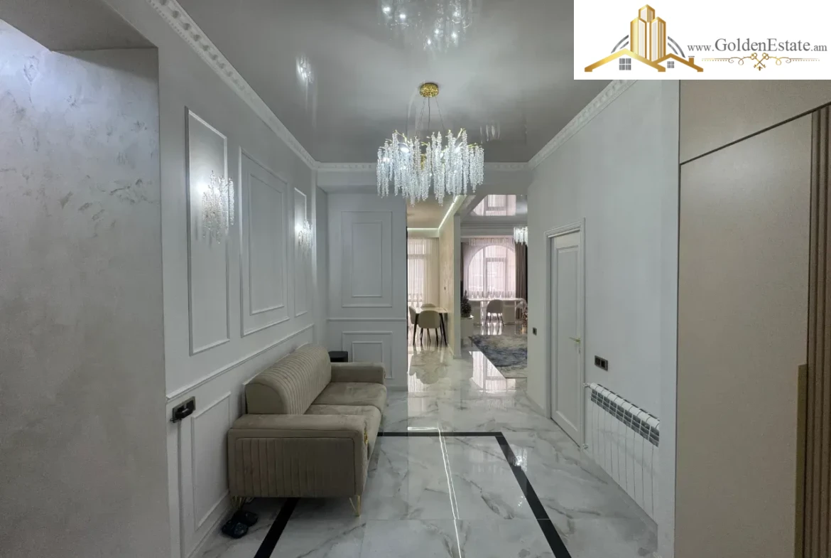 4 սենյականոց բնակարան նորակառույց շենքում Ադոնցի փողոցում Արաբկիրում, 124 քմ, նախավերջին հարկ