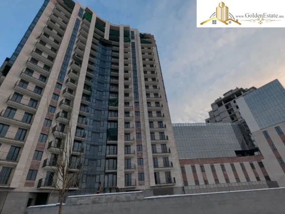 3 սենյականոց բնակարան նորակառույց շենքում Ադոնցի փողոցում Արաբկիրում, 98 քմ, 13/18 հարկ