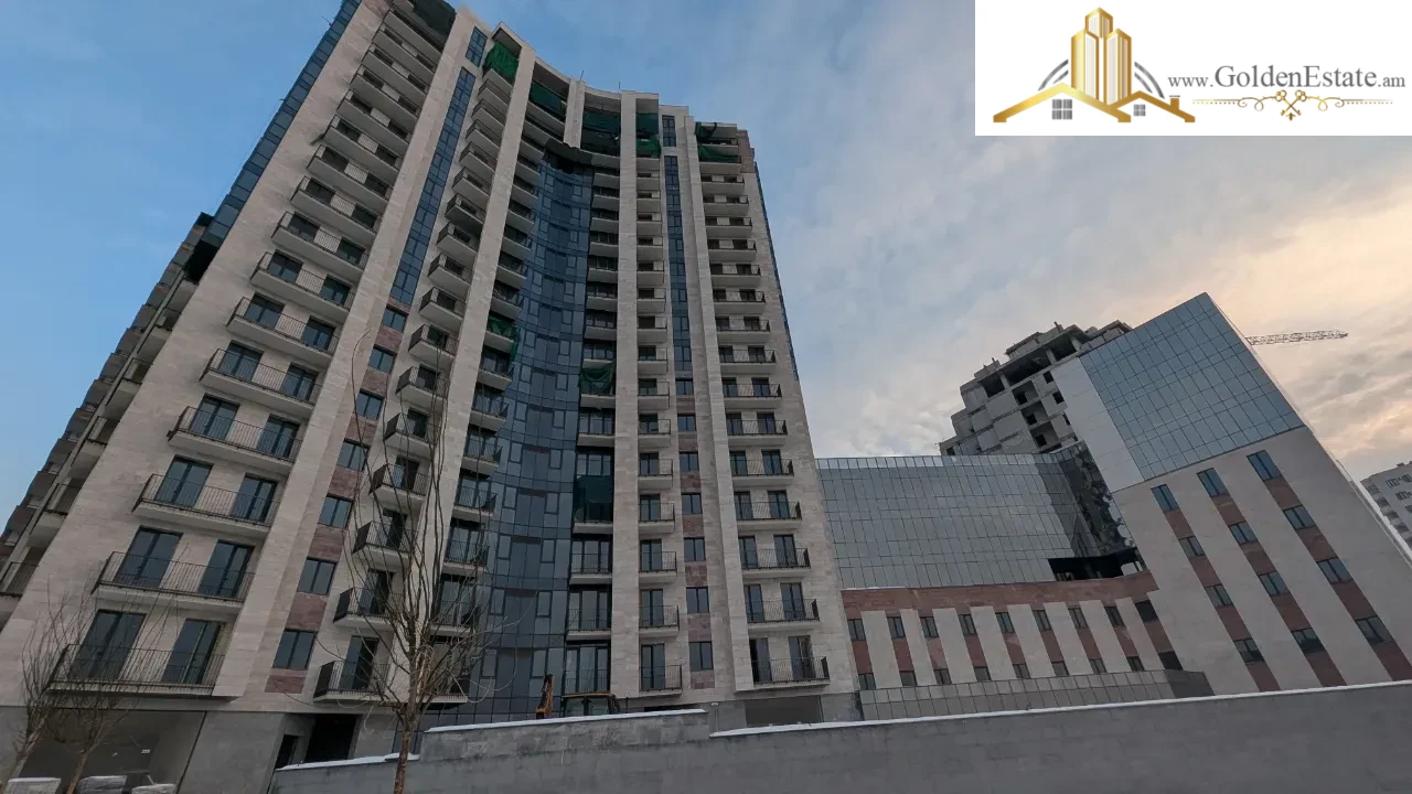 3 սենյականոց բնակարան նորակառույց շենքում Ադոնցի փողոցում Արաբկիրում, 98 քմ, 13/18 հարկ