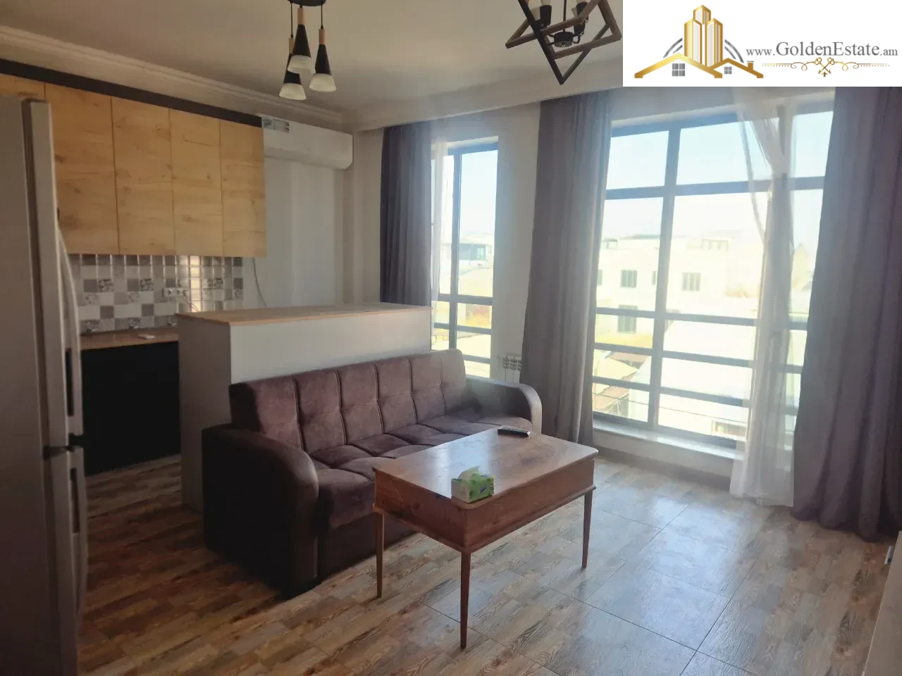 2 սենյականոց բնակարան նորակառույց շենքում Ղափանցյան փողոցում Արաբկիրում, 65 քմ, նախավերջին հարկ