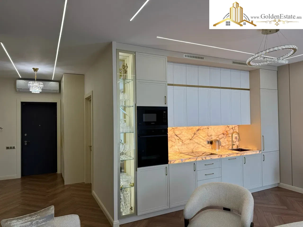 3 սենյականոց բնակարան նորակառույց շենքում Դավիթ Անհաղթի փողոցում Արաբկիրում, 71 քմ, 10/15 հարկ