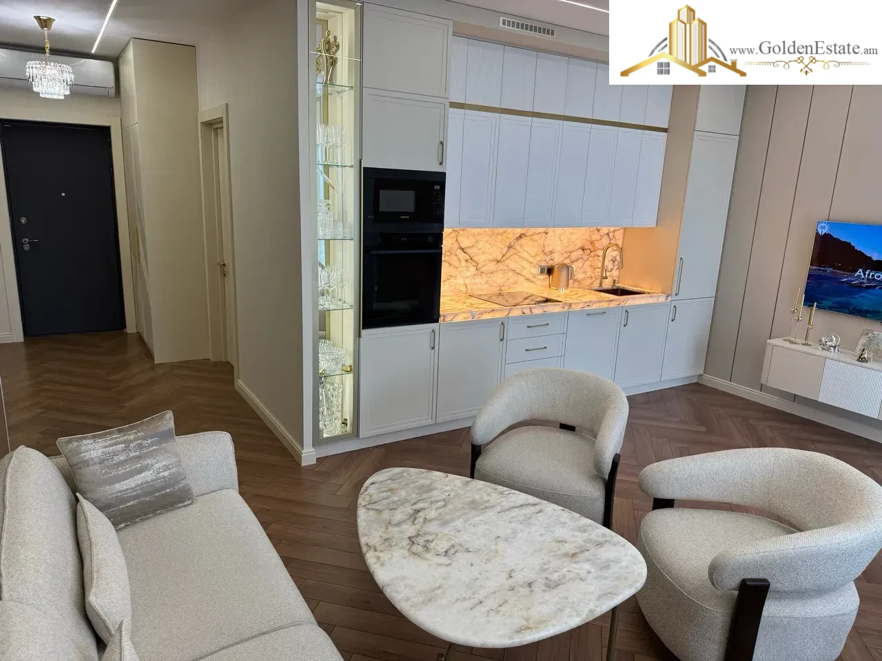 3 սենյականոց բնակարան նորակառույց շենքում Դավիթ Անհաղթի փողոցում Արաբկիրում, 71 քմ, 10/15 հարկ