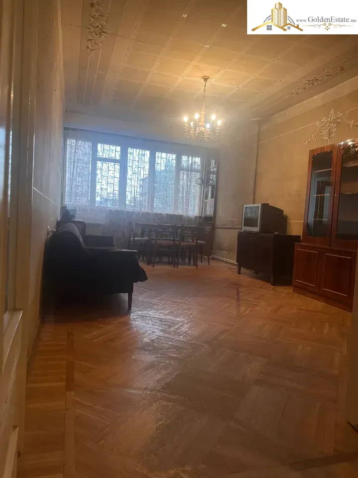 For rent: 3-room apartment on Viktor Hambardzumyan Street in Arabkir, 78 sq.m, 1st floor of 5, stone building