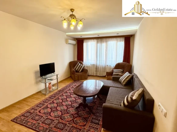 📣 For rent: a 2-room apartment on Tumanian Street in the city center, 60 sq m, 5/9th floor, high ceilings
